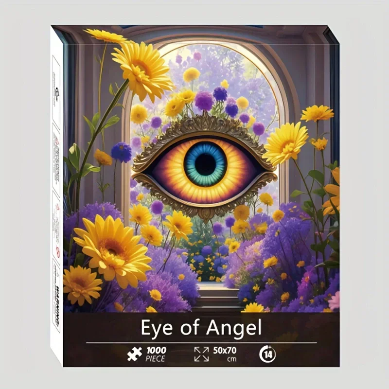 ​ Eye of Angel Puzzle da 1000 pezzi 70x50 cm Arte surreale da parete, perfetto per gli amanti della decorazione Boho Pronto regalo con confezione premium