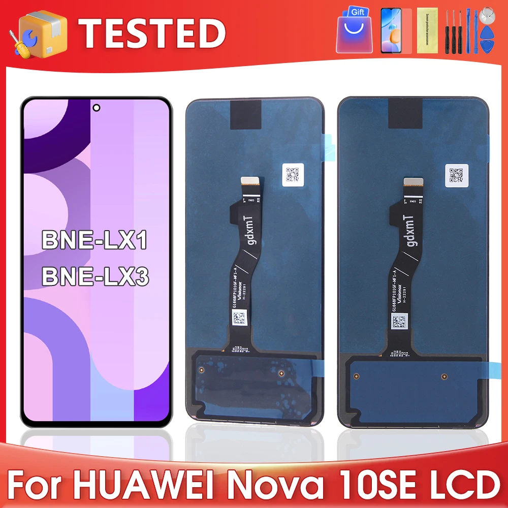 

6,67 ''для HUAWEI Nova 10 SE для nova10SE BNE-LX1 BNE-LX3 ЖК-дисплей сенсорный экран дигитайзер в сборе Замена