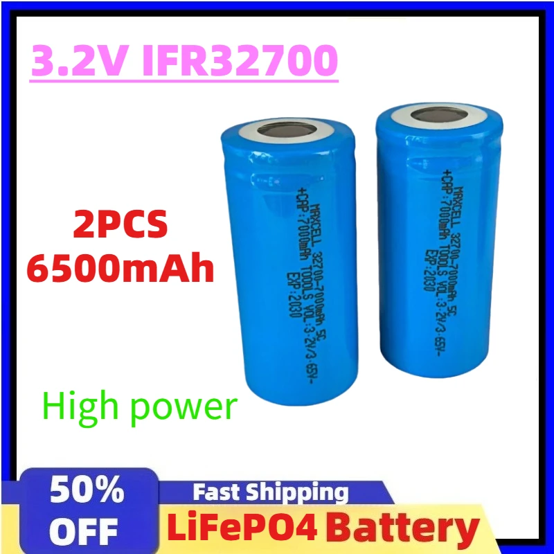 

3.2V IFR32700 6500mAh LiFePO4 Battery 35A Continuous Discharge Maximum 55A High power battery for electronic devices