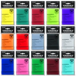 100PCS Matte Colorful Standard Size Card Sleeves TCG Trading Cards Protector tarocchi Shield giochi da tavolo Cover PKM 66 x91mm
