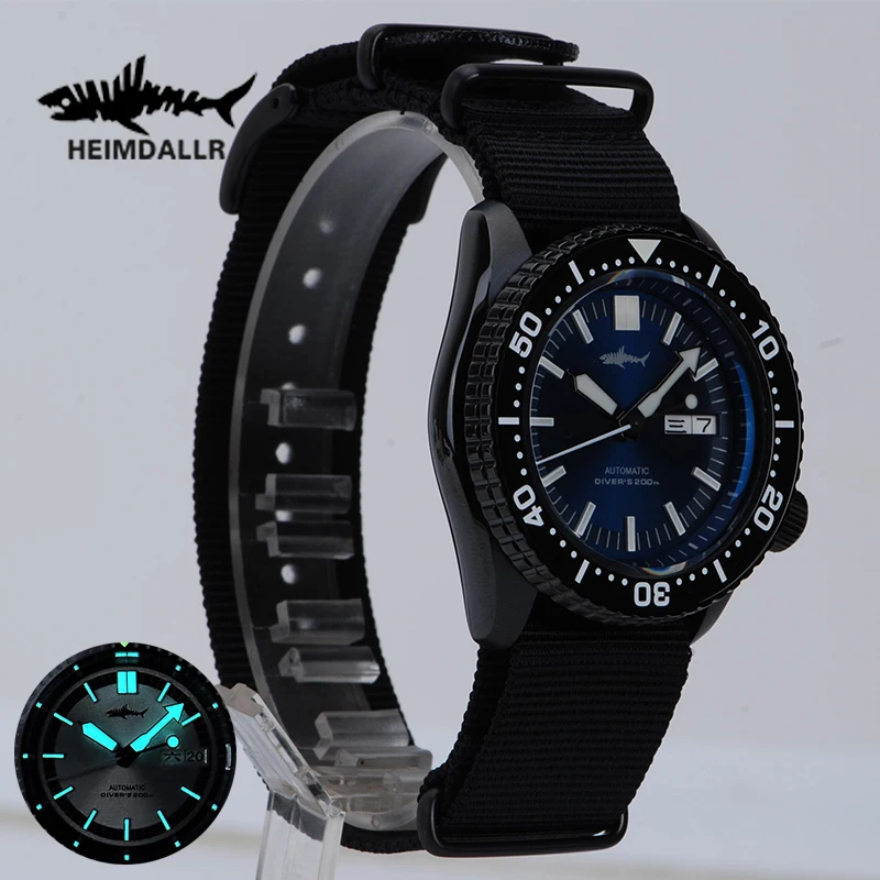 Heimdallr Men Business Luxury Watch NH36 Top Sapphire Retro Automatic Mechanical Men's Wrist watch 20Bar Waterproof Luminous