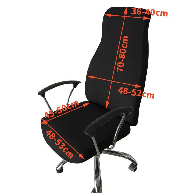 Stretch Office Chair Cover Spandex Seat Cover for Computer Chair Case Office Seat Slipcover Elastic Computer Arm Chair Cover