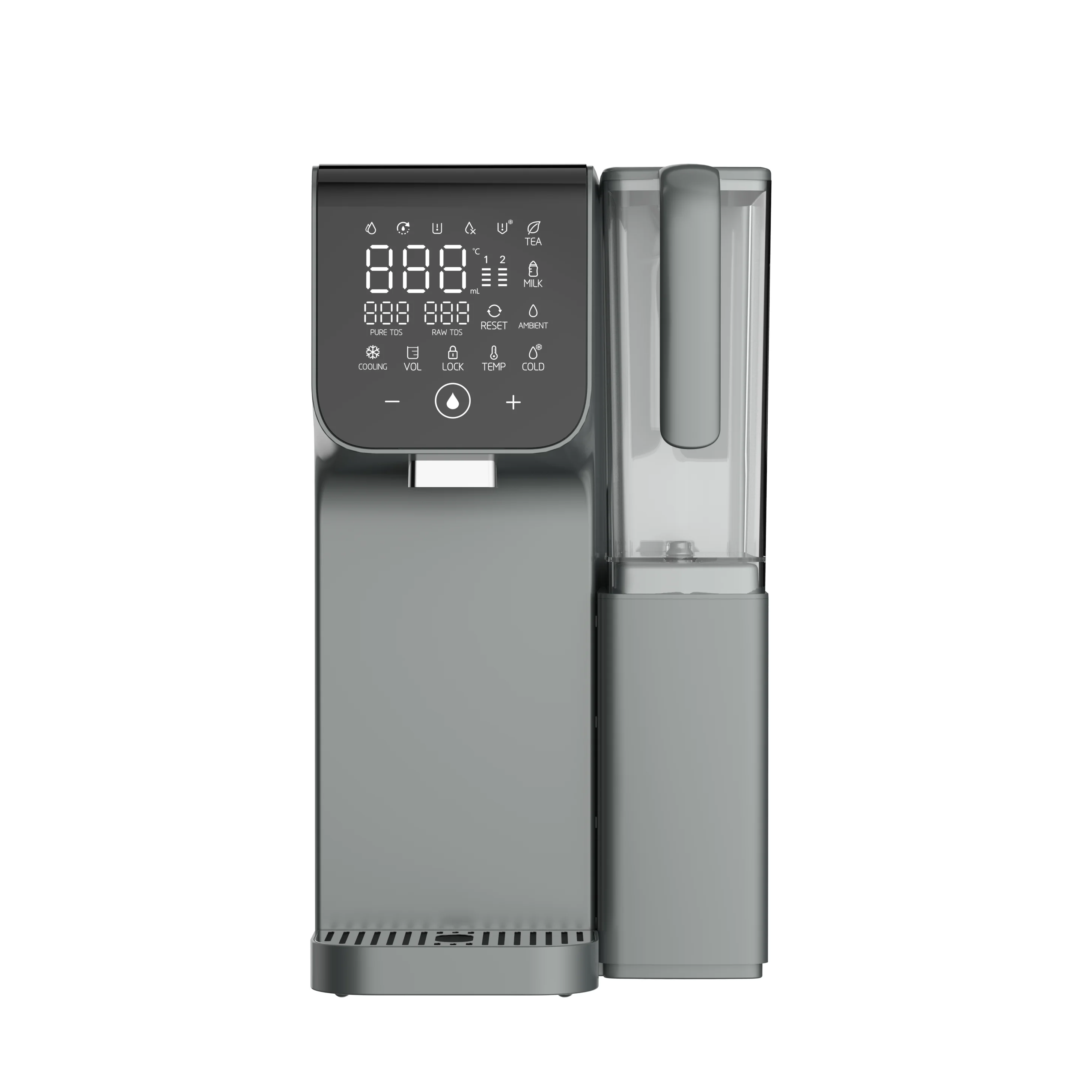 Desktop Cold and Hot Electric Water Dispenser with RO  System Instant Hot Removable Water Jug with Mineral and Alkaline