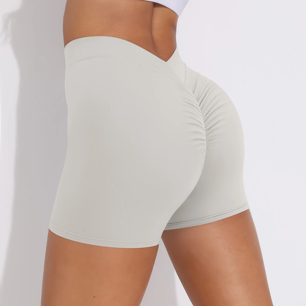 Yoga Shorts Women Sports High Waist Yoga Shorts Female Tight Cycling Shorts Gym Shorts Casual Workout Running Peach Butt Shorts