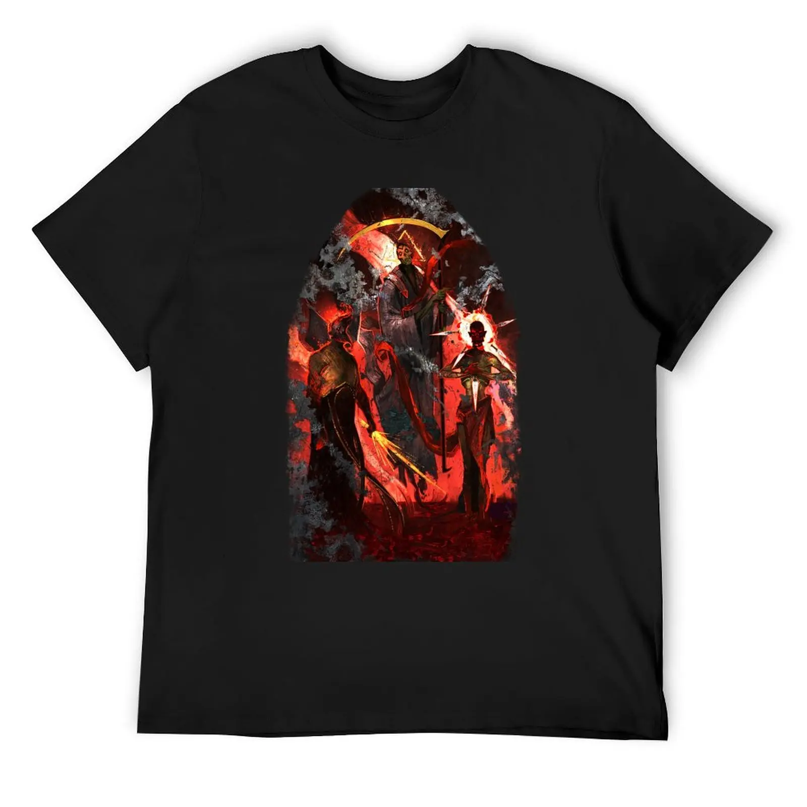 The Dead Three Mural T-Shirt plain plus sizes t shirts for men