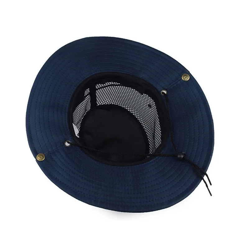 Men Women Outdoor Beach Seaside Sun Shade Breathable Bucket Hat Male Summer Fishing Trekking Collapsible Mesh Fisherman Cap L9