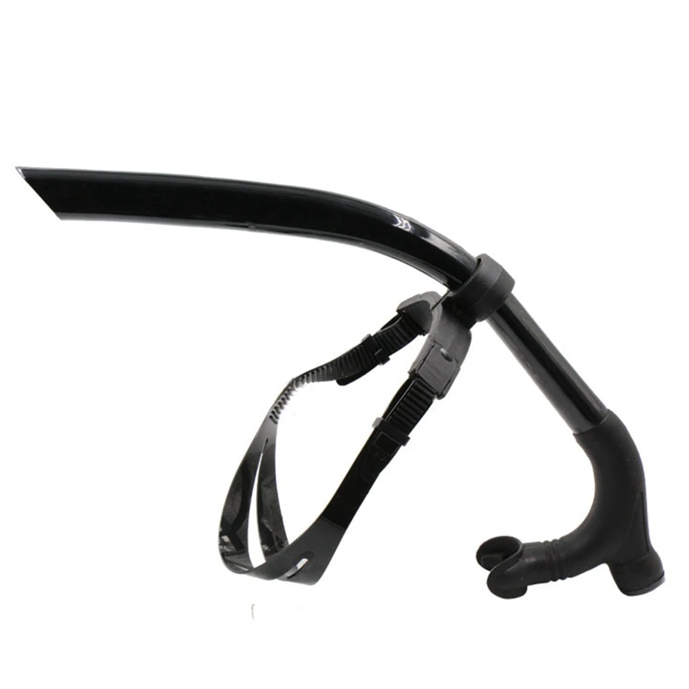 

N17R Silicone Swimming Front Breathing Tube Diving Training Adults Snorkel Diving Tube Swimming Scuba Diving Equipment,Black