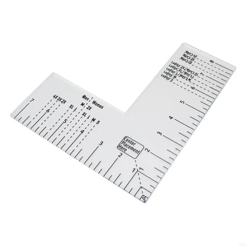 T Shirt Rulers Left Chest Placement Tool(Adult Size Unisex) 