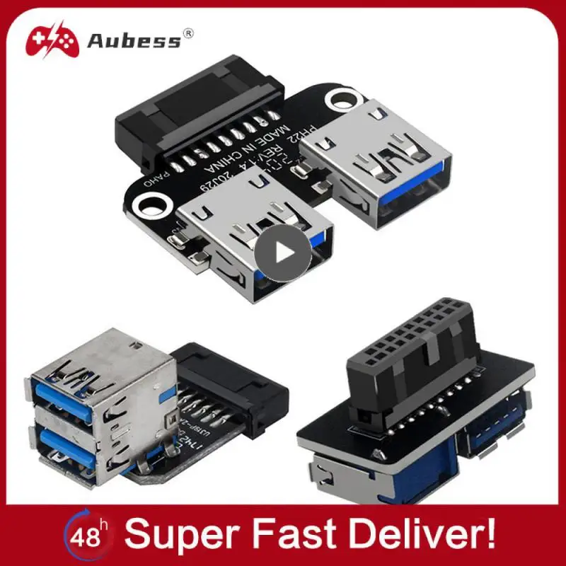 19 PIN 20 pin female to USB2.0 9 pin male adapter USB 3.0 19/20Pin to USB 2.0 9PIN converter adapter Chassis Front