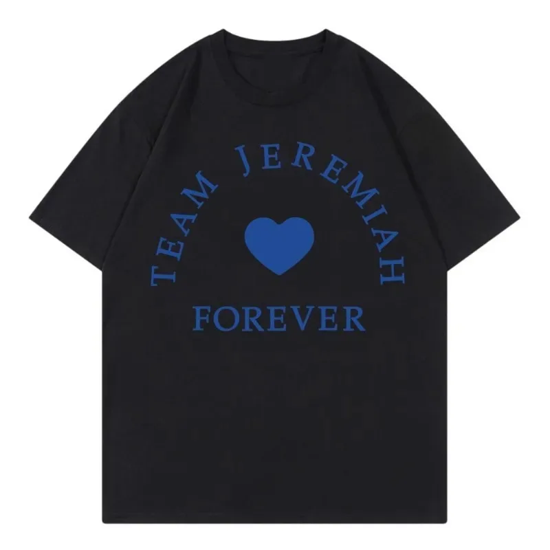 فريق إرميا للأبد أزياء الصيف القطني التي تحولت إلى الموسم الجميل 3 قميص الصيف النساء القمصان الجرافيك مروحة هدية قمم