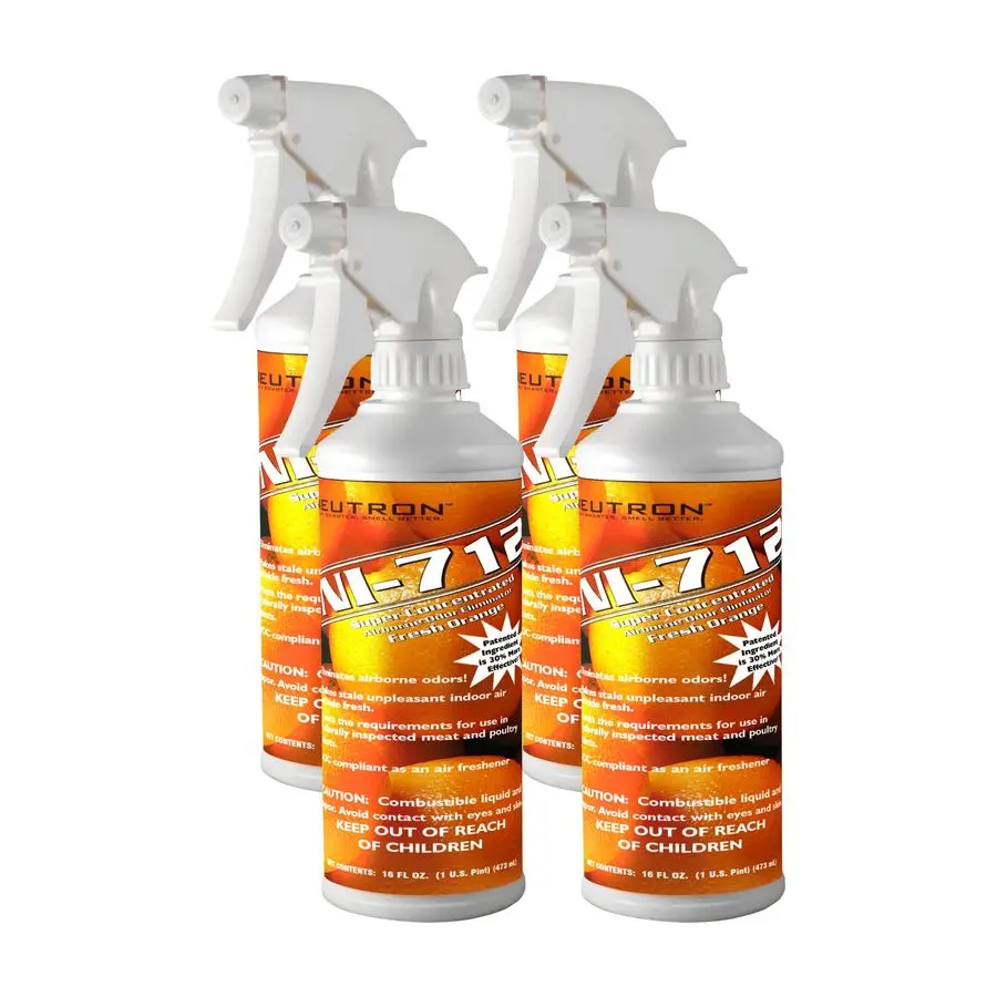 

Fresh Orange Odor Eliminator Spray 4 bottles Powerful, LongLasting Odor Neutralizer Instant Air Freshener for Home, Car amp More