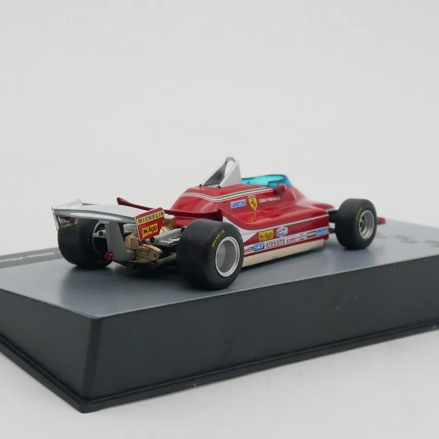 Diecast Ixo 1:43 Scale 312 T4 Gilles Villeneuve 1979 Racing Alloy Car Model view 4