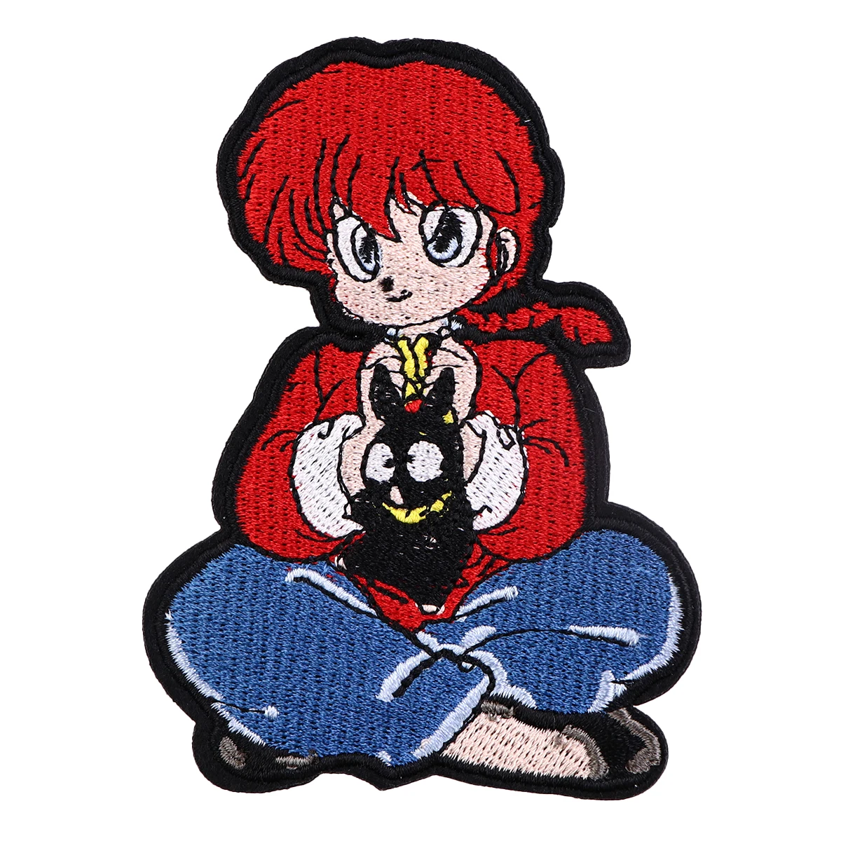 Japanese Anime Girl Embroidered Magic Patch For Clothing Cute Patches On Clothes DIY Badges On Backpack