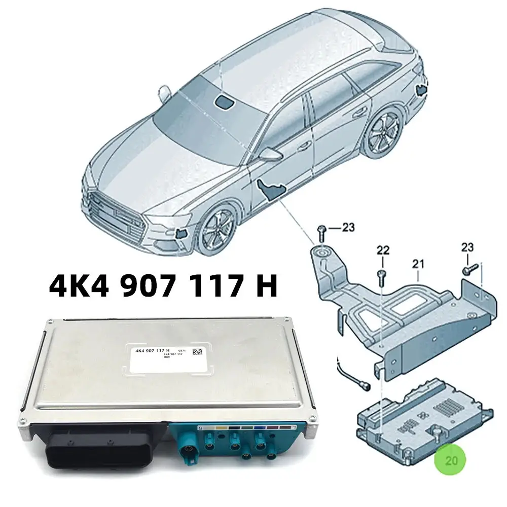

Original 4K4907117 H 4K4 907 117 H For Audi A6 S6 A8 Q7 Q8 Q8 E-tron 360 Panoramic Camera Module 360 Degree Surround Image