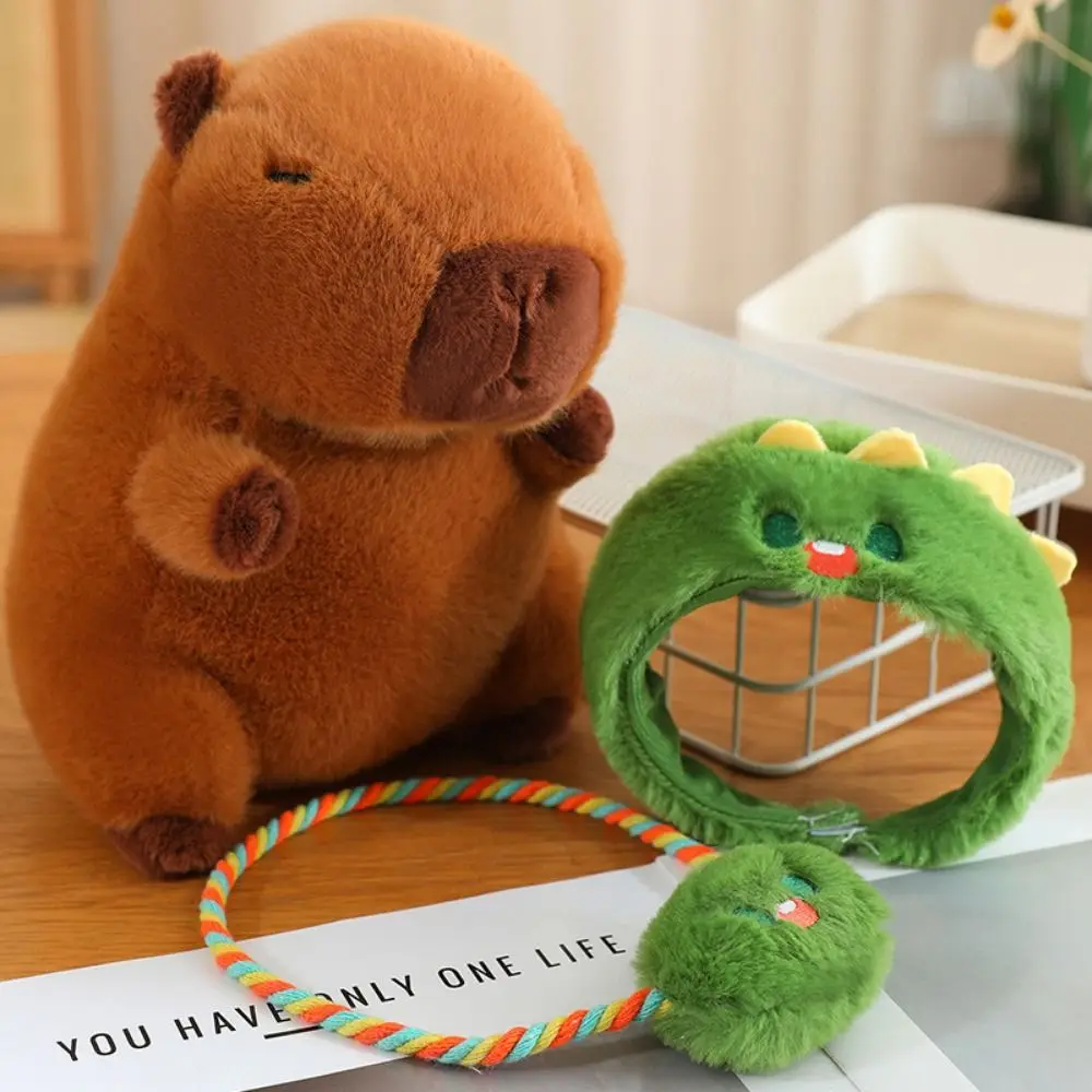 Frog Transforms Capybara Plush Toy Dinosaur Dog Capibara Anime Fluffty Toy Cartoon Rabbit Capybara Plush Doll Home Decor