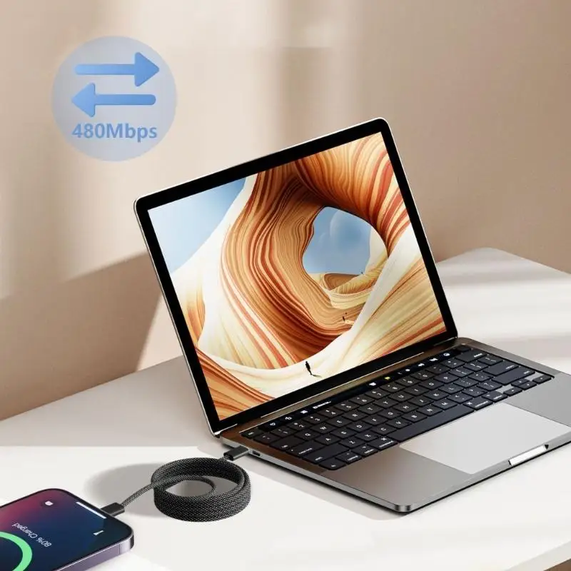 M5TD Stable USB C to USB C Cable 480Mbps Data Transfer Phone Chargers Cord USB C Cable AdjustableAngles 100cm