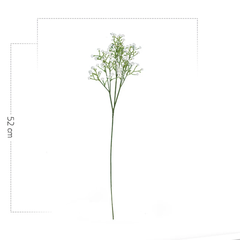 Bianco Gypsophila fiori artificiali matrimonio Bouquet fai da te decorazione disposizione plastica respiro del bambino fiori finti decorazioni per