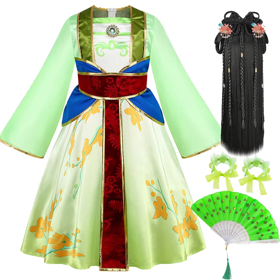 Kids Mulan Cosplay Princess Dress Girls Chinese Style Hanfu Traditional  Costume Children Birthday Carnival Party Fairy Clothing - AliExpress 1501