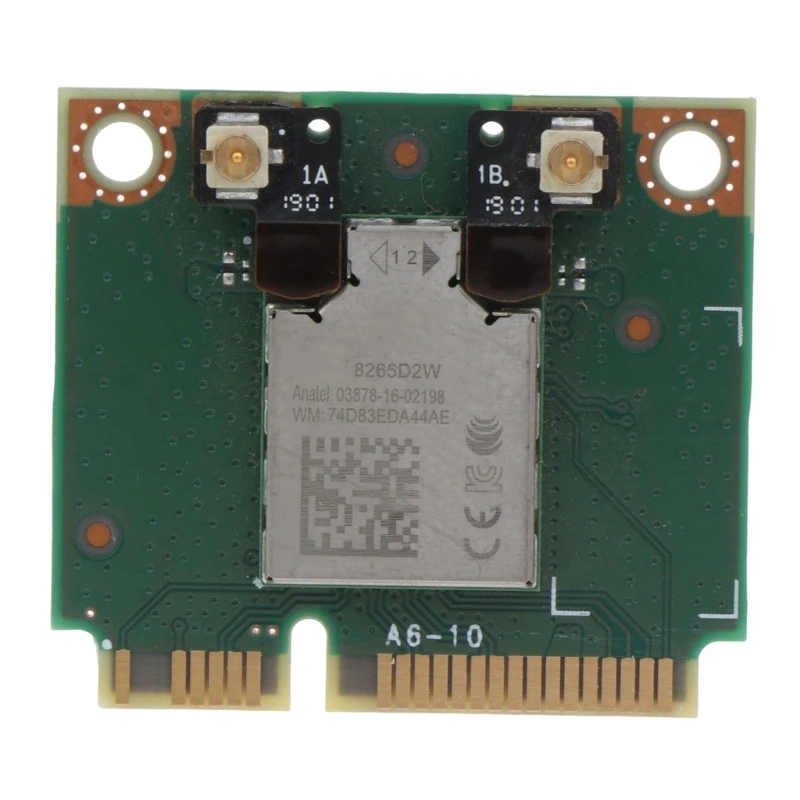 Kartu PCI-E Mini Dual Band Nirkabel 8265D2W 802.11AC 1200Mbps Adaptor Jaringan