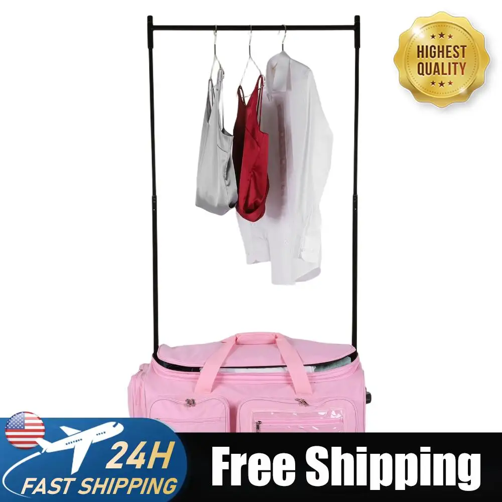 

Garment Duffle Bags with Garment Rack for Vacation Business Trips (Pink)