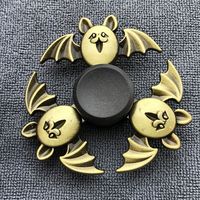 Gyro Toy Brass Color Finger Spinner Metal Zinc Alloy Fidget Spinner ADHD Anxiety Funny Hand Spinning Kids Toys