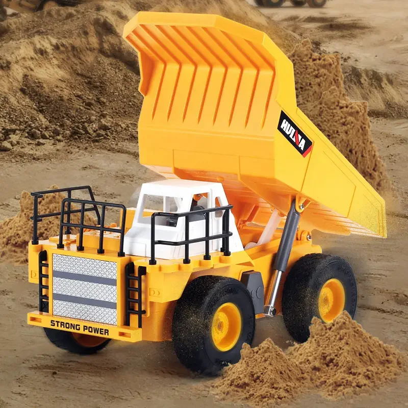 

Cheapest Remote control dump truck Huina 1517 1/24 scale 6 channels RC Engineering Vehicle simulation construction dump truck