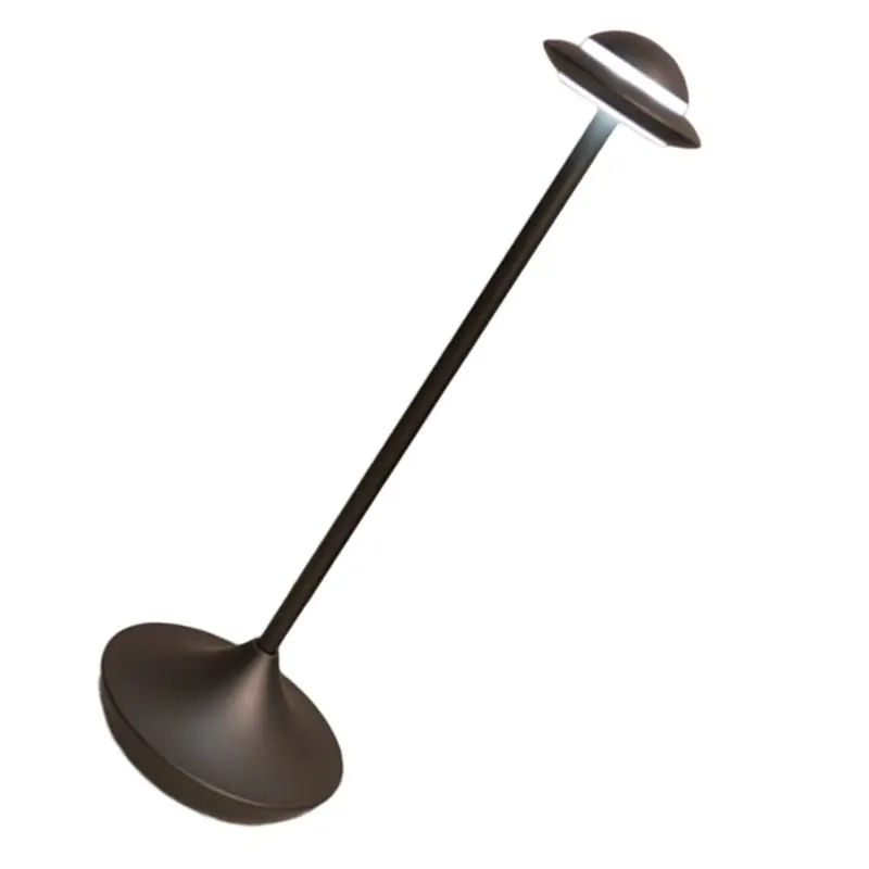 ABMI-Up مصباح طاولة لاسلكي قابل لإعادة الشحن يعمل بالبطارية ستبليس يعتم مصباح مكتبي LED محمول، #4