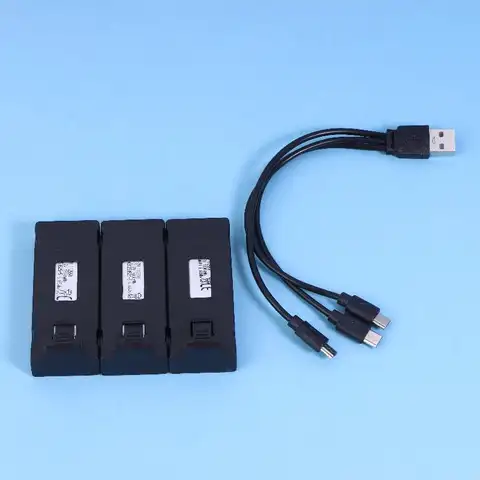 【Happy-Day】E88/e525/e99/K3/e100/P1/P5/P8/P14/P15/P25 3.7V 1800mAh RC Drone Battery Stable Drone Battery With Charging Cable