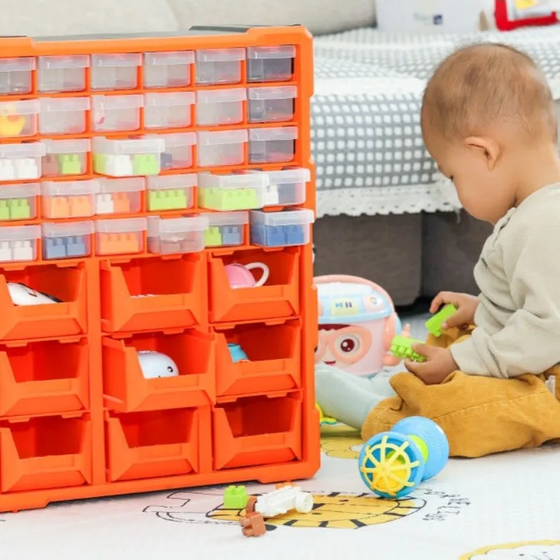 Tool Boxes Multifunctional Plastic Organizer Box Potable Drawer-type Screw Accessory Storage Box Professional Tools Packaging