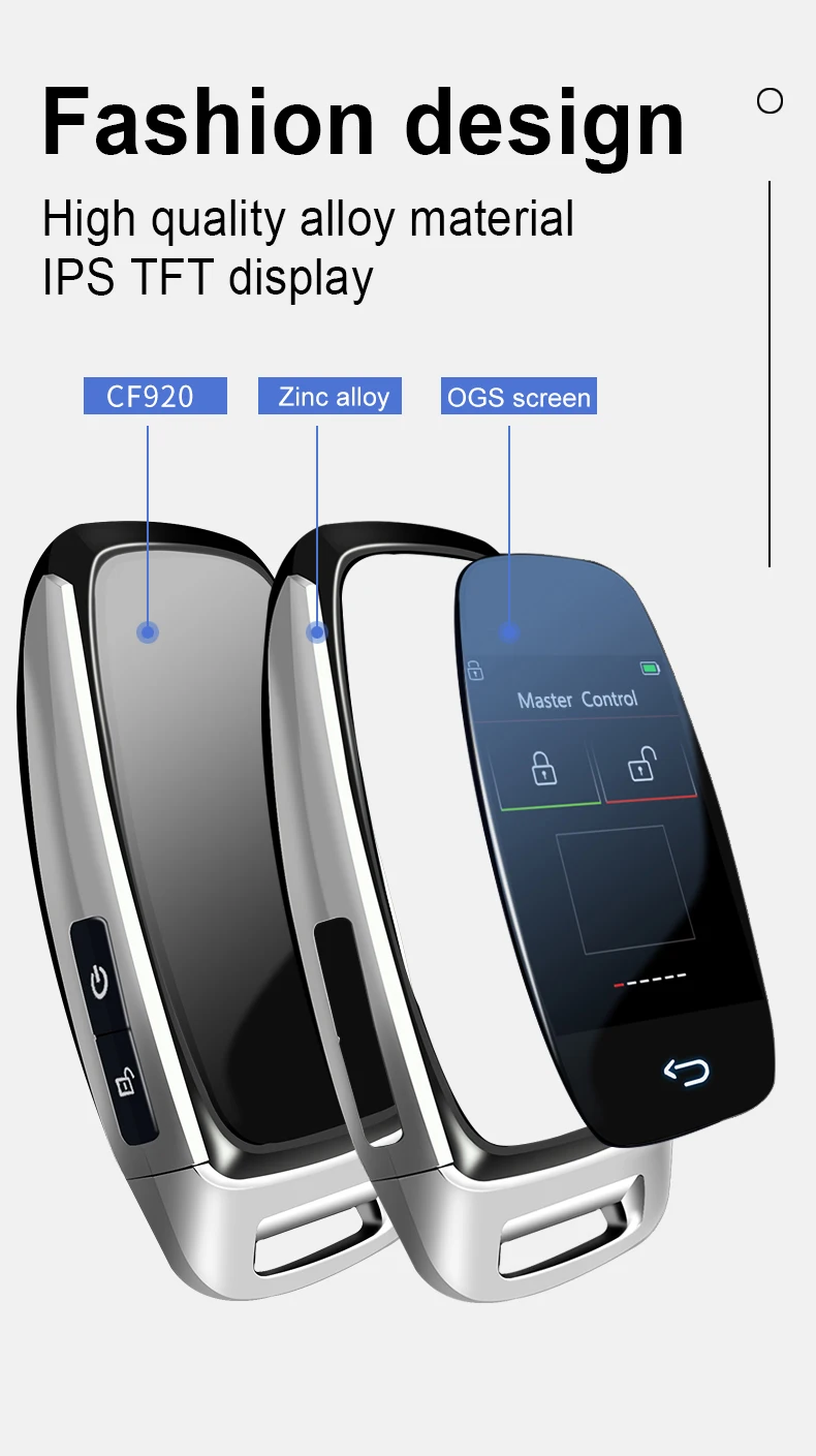 Universal CF920 LCD Smart Key display Key For BMW For Audi For Ford For Hyundai For Toyota For Mazda Comfortable Entry Auto Lock