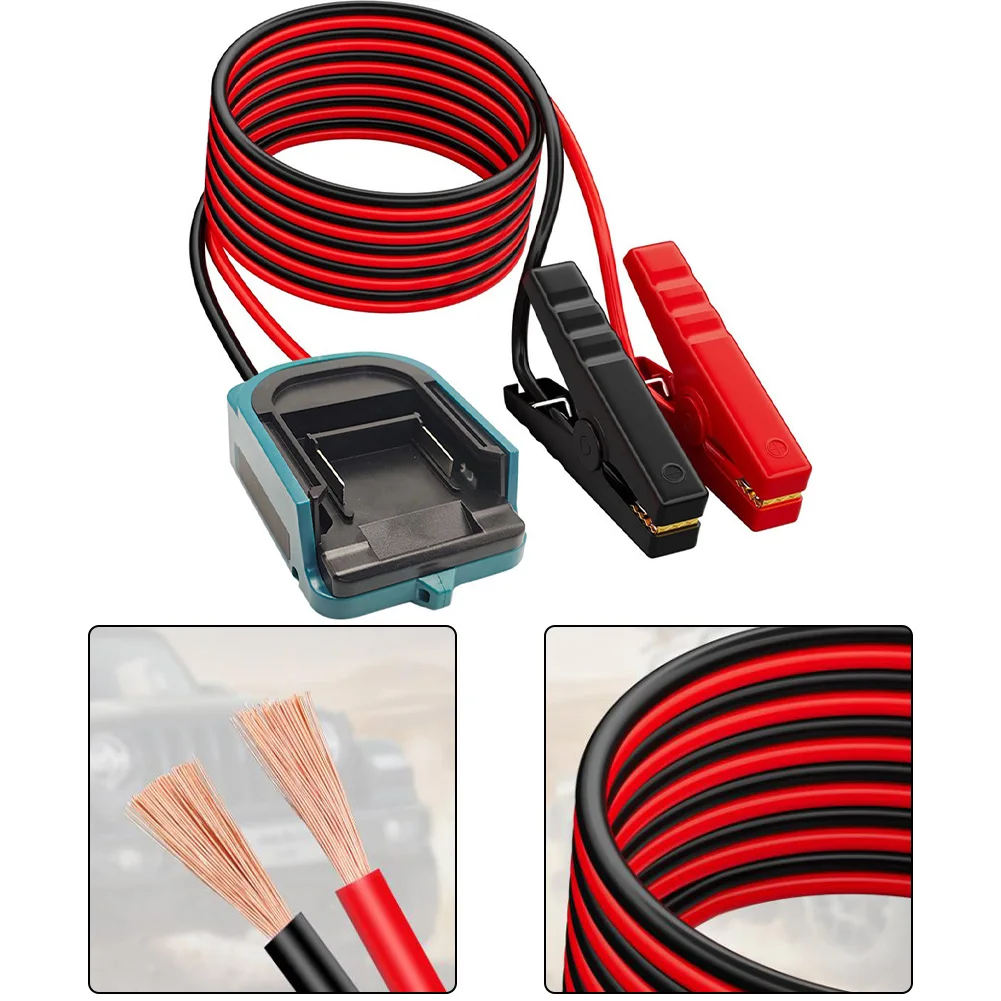 

Переходник для пусковых кабелей для Makita, автомобильные кабели-усилители 12AWG, для запуска автомобиля, портативные кабели для аккумулятора