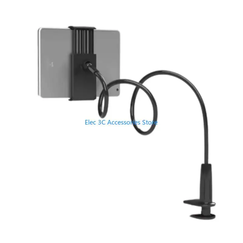 Y51A Tablet Holder Stand for Bed with Adjustable Arm and Detachable Clips for Multiple Devices Convenient Use