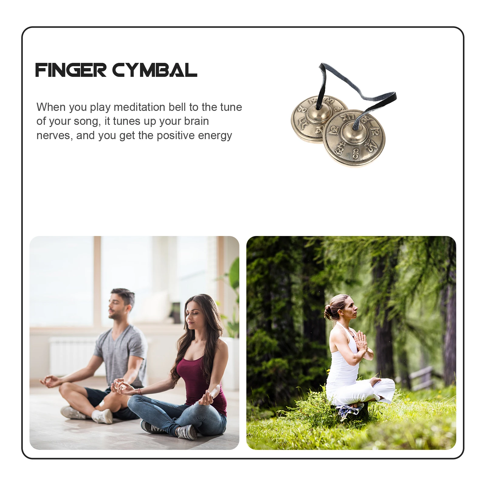 

Yoga Meditation Cymbal Bell Handmade Pure Copper Religious Bell Tibetan Percussion Instrument
