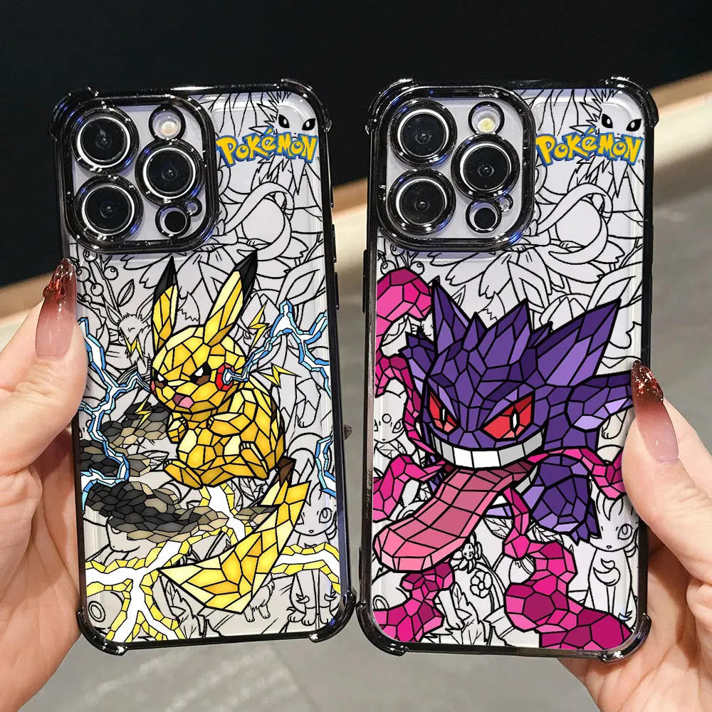 Hülle für Xiaomi Redmi 12C 13C 14C 15C 15A Note 15 14 Pro Plus 13 12 11 Pro 5G Soft Cover P-Pikachus G-Gengars Mewtwos P-Pokemons