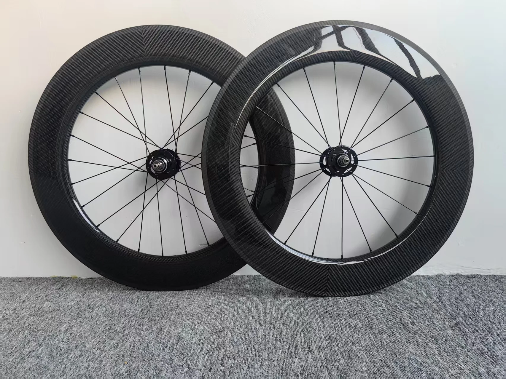 

88mm Depth 25mm Width Track Wheels Fixed Gear Carbon Wheels Clincher Tubular wheels