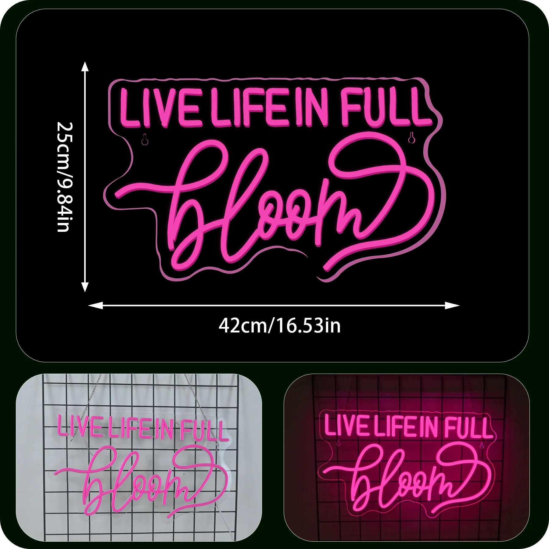 Letrero de neón Vive Life In Full