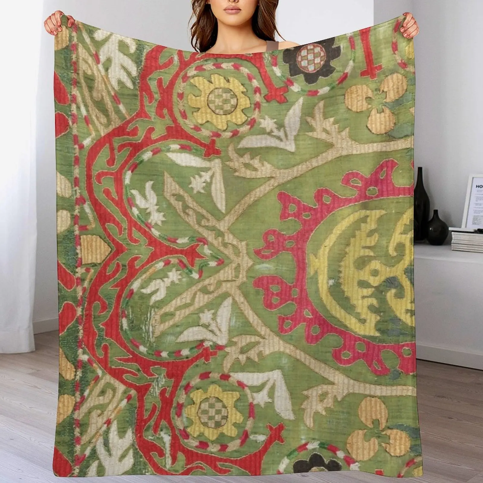 

Vintage Bohemian Suzani 11 Throw Blanket Fashion Sofas Beautifuls Blankets