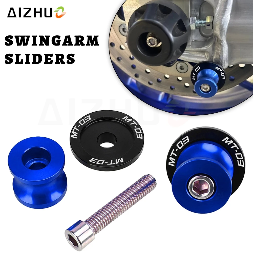 

Motorcycle For Yamaha MT-03 MT03 2005-2013 2012 2013 2014 2015 2016 2017 2018 2019 2020 6MM Swingarm Spools Slider Stand Screws