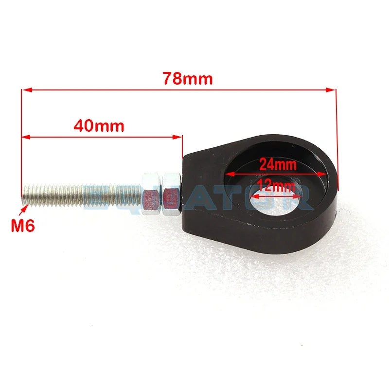 Motorcycle 110cc 125cc 140cc Aluminum Chain Tensioner Adjuster Dirt Pit Bike ATV Scooter 12mm or 15mm Rear Wheel axle hole