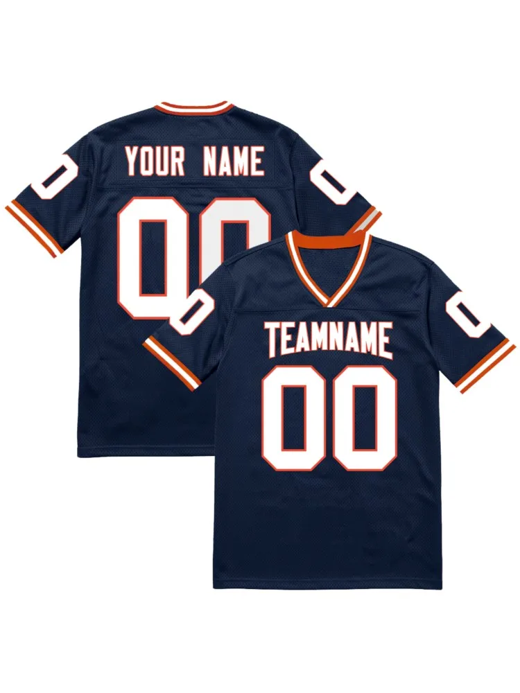2025, op maat gemaakt T-shirt heren dames American Football 3D-geprint jersey teamnaam nummer voetbalshirt ademend rugbyshirt - afbeelding 2