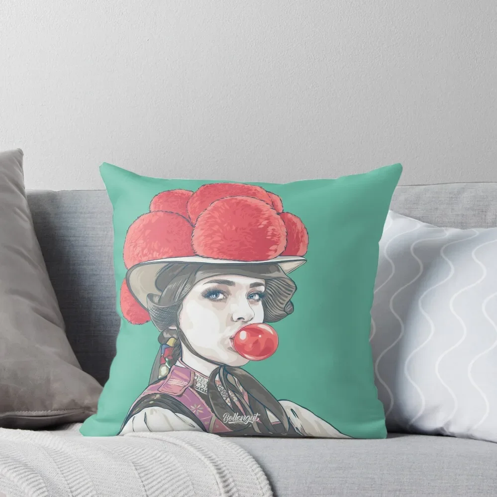 فتاة الغابة السوداء إيما مع الزاهي رمي وسادة وسادة الزخرفية يغطي ل أريكة أريكة وسادة غطاء وسادة الجلوس