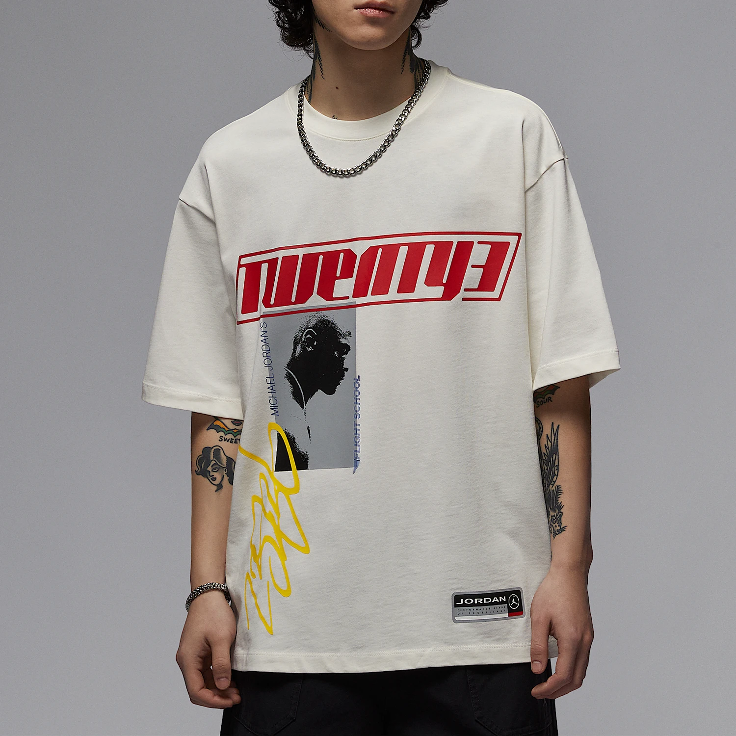 

Nike Genuine Men's JORDAN Knit Loose Casual Sports T-Shirt HJ2367-133