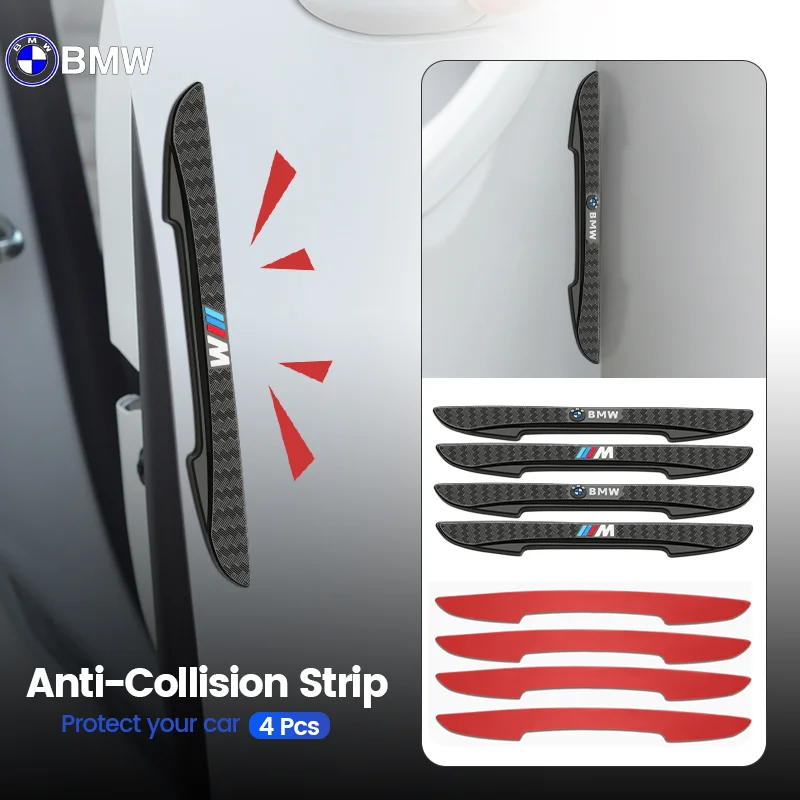 4Pcs Auto Car Door Edge Protection Stickers Anti Collision Strips Guards Buffer Trim Molding Protection Strip For BMW E46 E90 M4