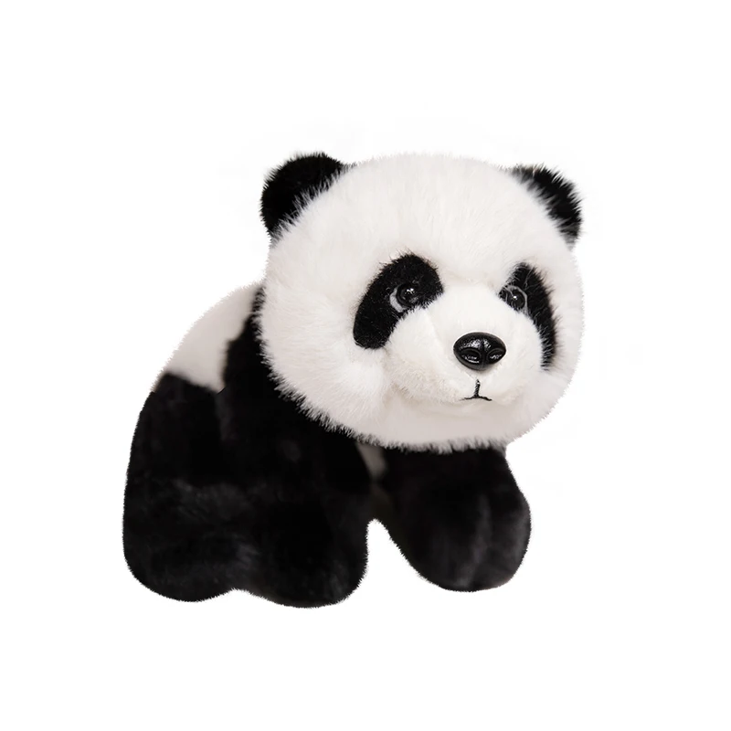 Real Life Baby Panda Plush Doll HuaHua Weighted Particles Stuffed Toys Simulation Animal Bear Room Decor Pillow Christmas Gifts