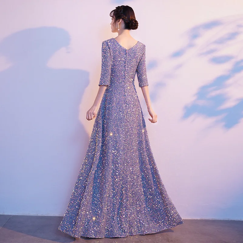 Grand Chorus Performance Dress Female 2026 Spring/Summer New Style Host Piano Performance Banquet Conductor Evening Dress