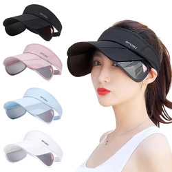 Summer Sports Sun Hats Men And Women Cap Adjustable Visor UV Protection Top Empty Tennis Golf Running Cycling Sunscreen Hat