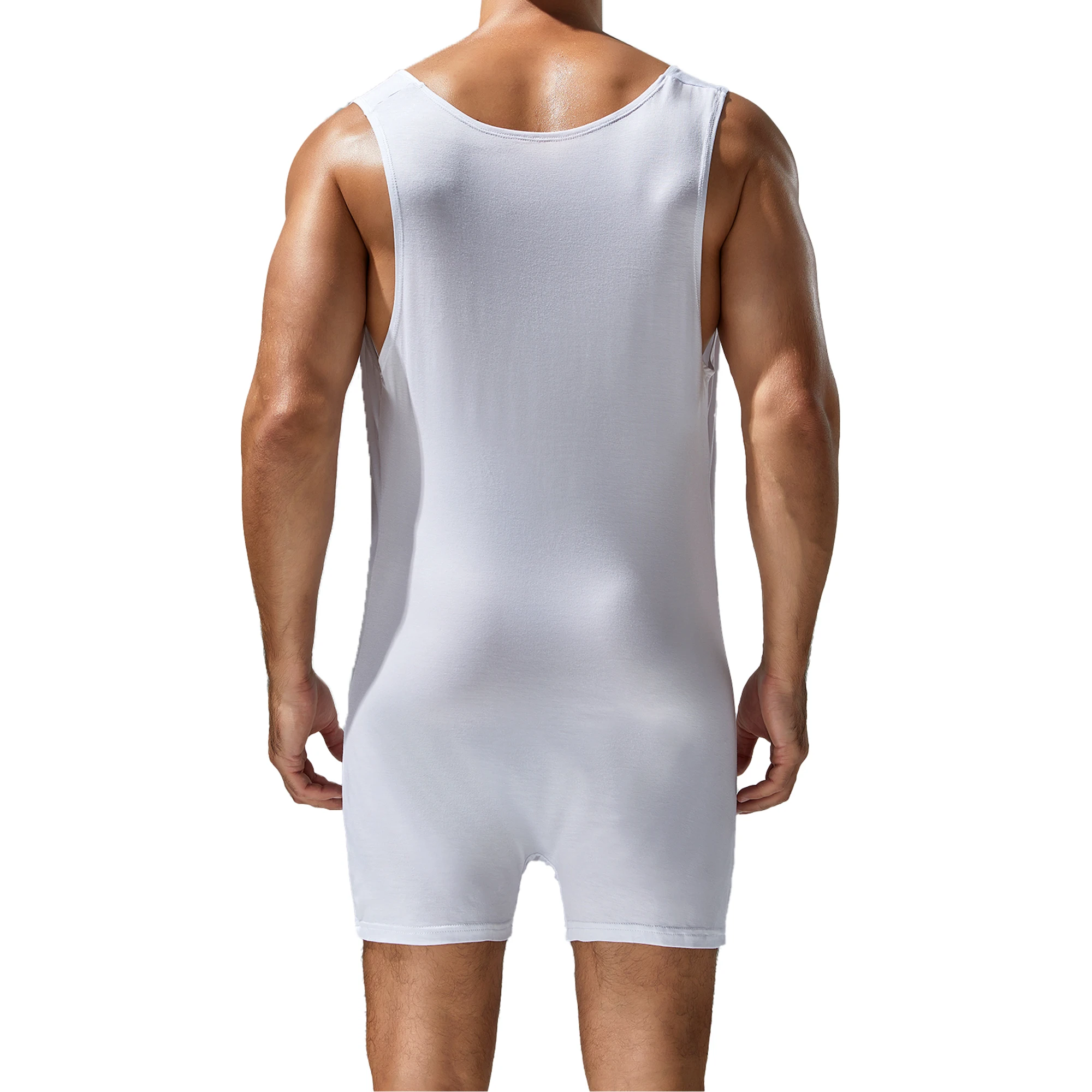 

Сексуальные мужские цельные майки, эластичные борцовские майки, комбинезоны, однотонные комбинезоны, спортивный трико, мужские боди с глубоким V-образным вырезом