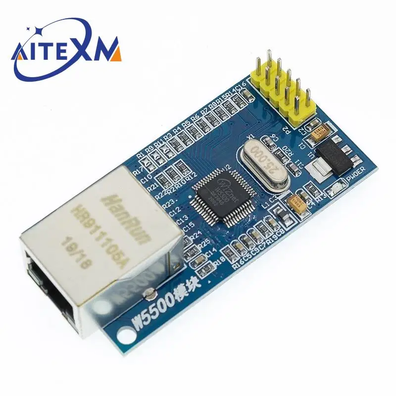 USR-ES1 W5500 Ethernet Network Module Hardware SPI to LAN/ Ethernet  TCP / IP 51 / STM32 Microcontroller Program Over W5100