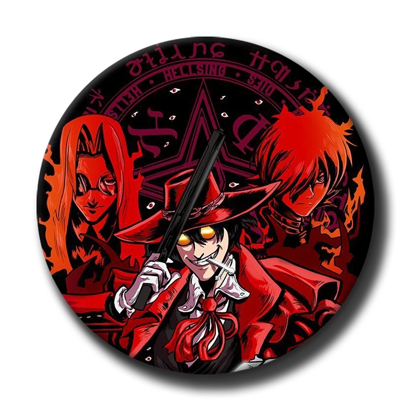 Horror Anime Hellsing Ultimate Pins Template Round Brooch on