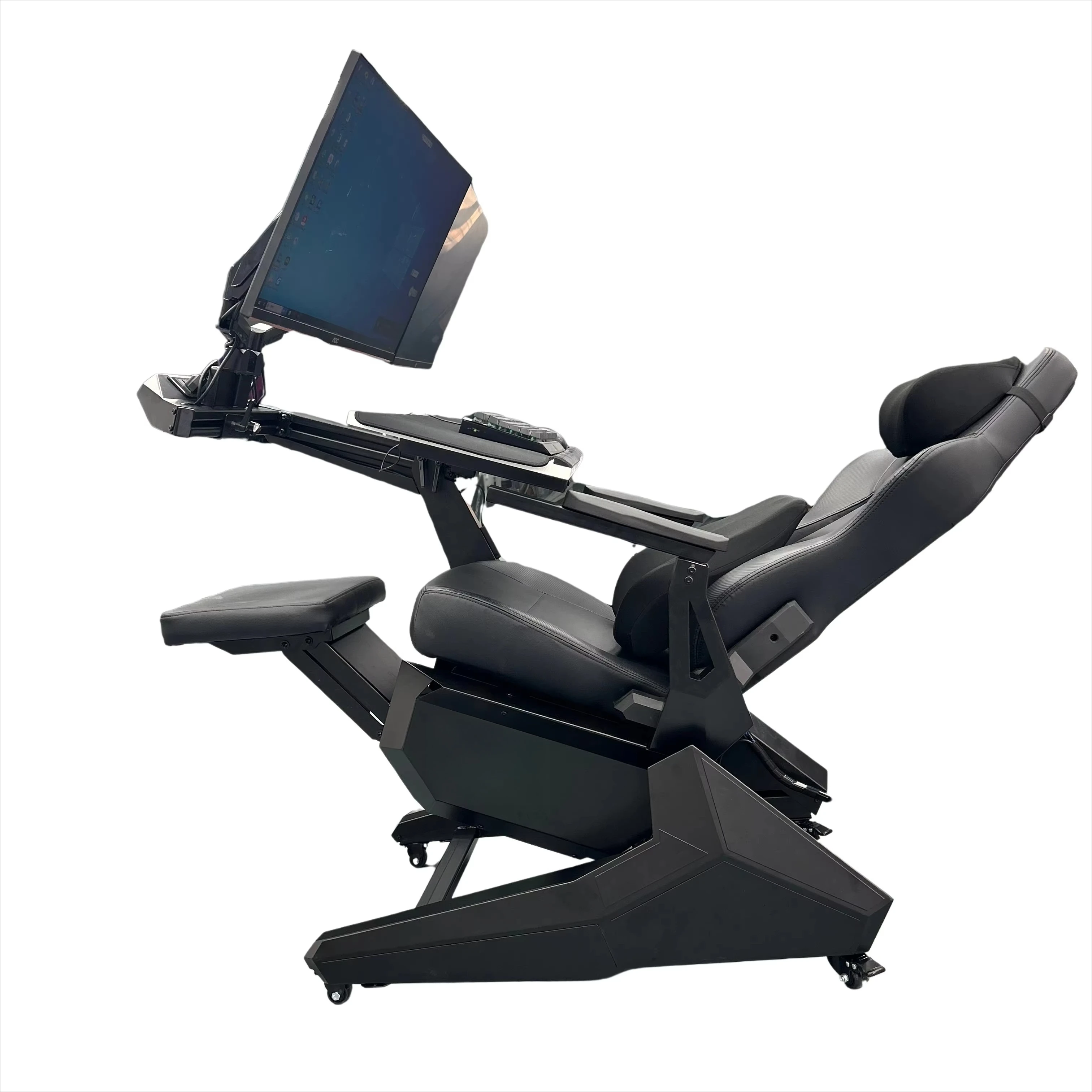 

POD PRO Cheap Comfortable Recline Computer Cockpit Zero Gravity Chair Ergonomic Chair Workstation for 1-2 Monitors